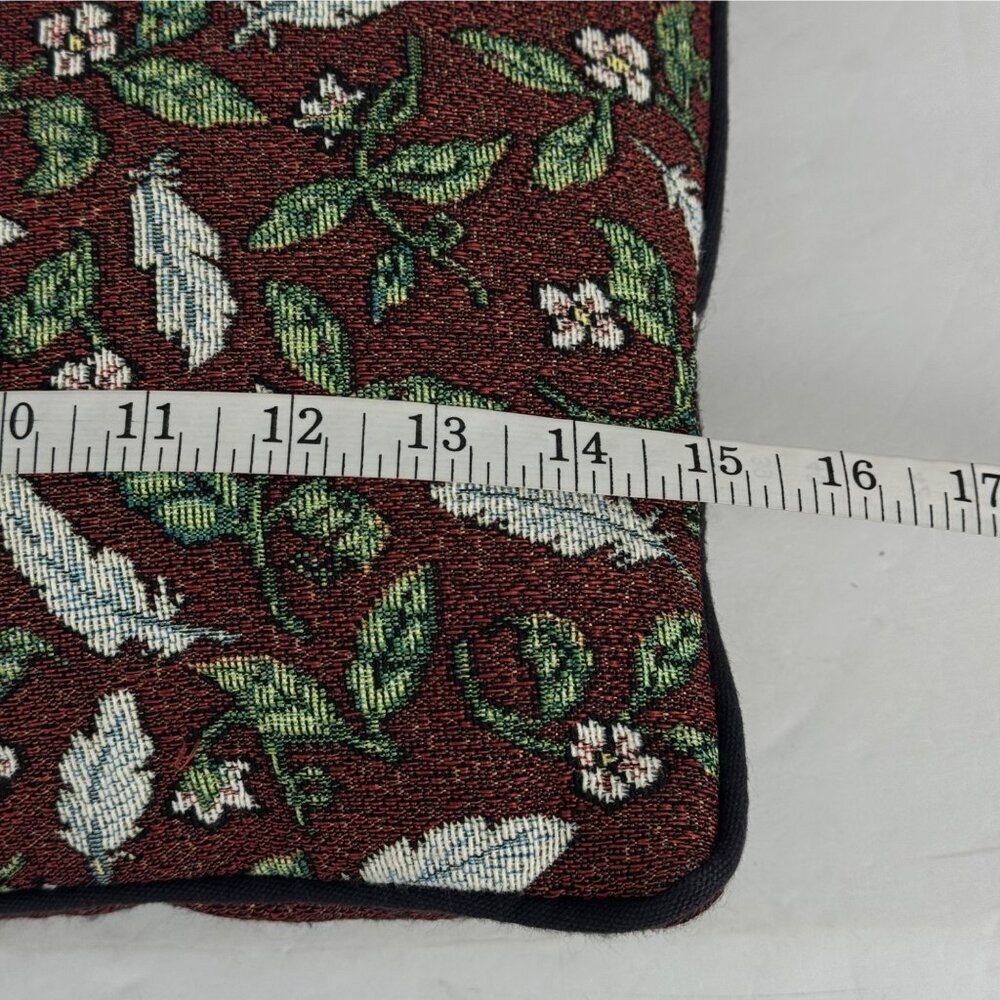 Rooster Tapestry Pillow Multicolor Farmhouse Country Floral Square Home Decor - Picture 11 of 12